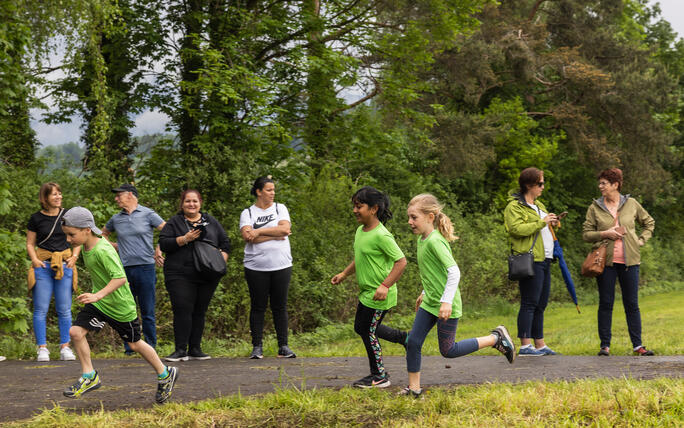 Sponsorenlauf der Primarschule Mauren