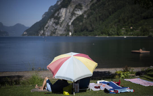 SCHWEIZ WETTER HITZEWELLE