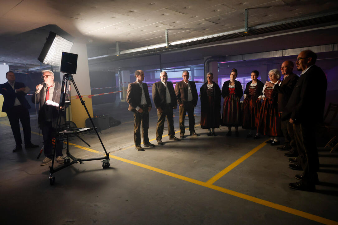 Satire-Projekt «Kultur in der Tiefgarage»  von Sebastian Frommelt in Schaan.