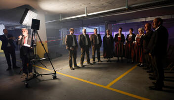 Satire-Projekt «Kultur in der Tiefgarage»  von Sebastian Frommelt in Schaan.