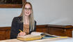 Eintragung in das Goldene Buch auf Schloss Vaduz (26.09.2025)