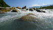 Trockener Alpenrhein