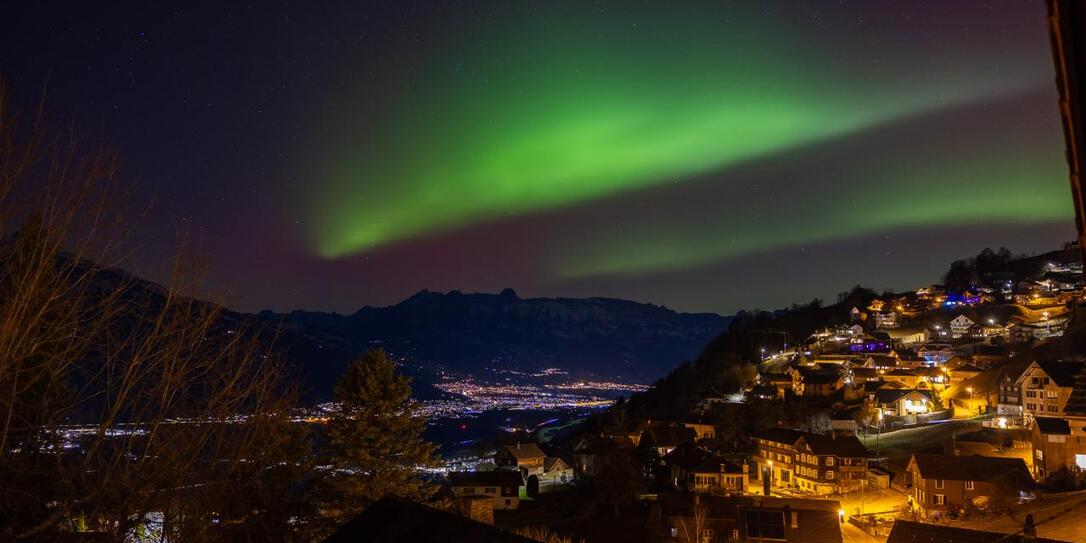 So sch&ouml;n waren die Nordlichter &uuml;ber Liechtenstein (19.01.2026)