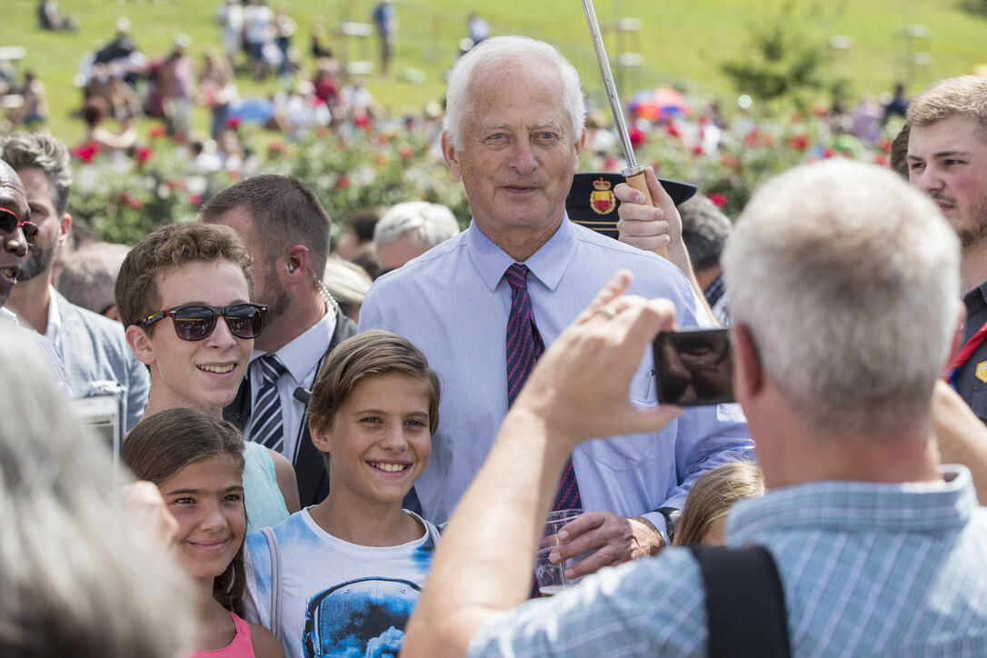 Familie von und zu Liechtenstein / Vermögen: 9 – 10 Milliarden Franken. Im Bild: Fürst Hans-Adam II am Staatsfeiertag  2018.