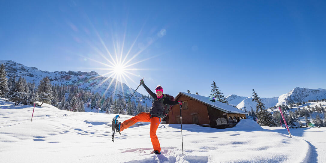 Schneeschuh-Wanderung in Malbun Schneeschuh-Wanderung in Malbun