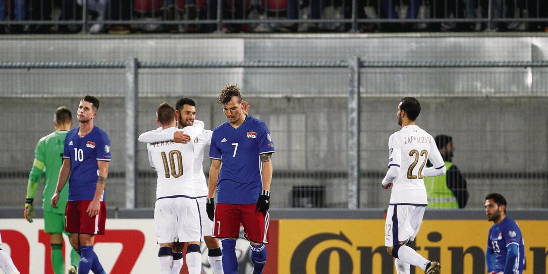 Fussball WM-Qualifikation: Liechtenstein - Italien Fussball WM-Qualifikation: Liechtenstein - Italien
