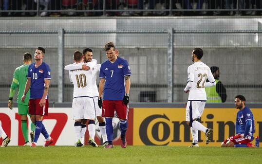 Fussball WM-Qualifikation: Liechtenstein - Italien