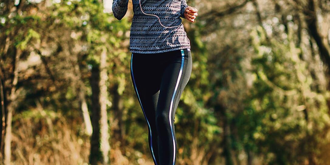 Running athlete in the park