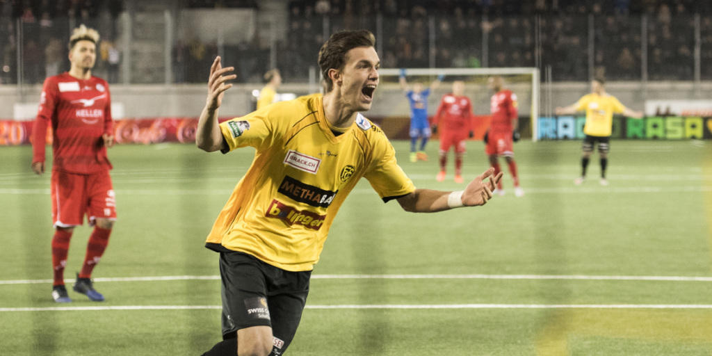 Doppeltorschütze gegen Aarau: Shkelqim Demhasaj vom FC Schaffhausen Doppeltorschütze gegen Aarau: Shkelqim Demhasaj vom FC Schaffhausen