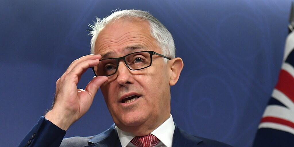 Der australische Premierminister Malcolm Turnbull hat aufgrund eines Gerichtsentscheids seine Regierungsmehrheit im Parlament verloren. (Archivbild)