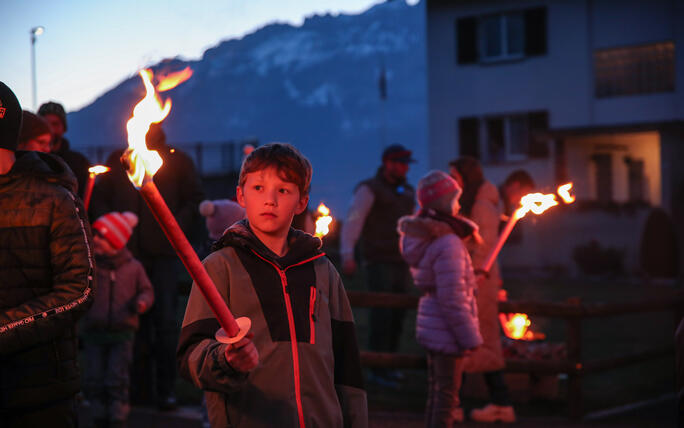 Fackel- und Lampionzug in Gamprin (08.03.2025)