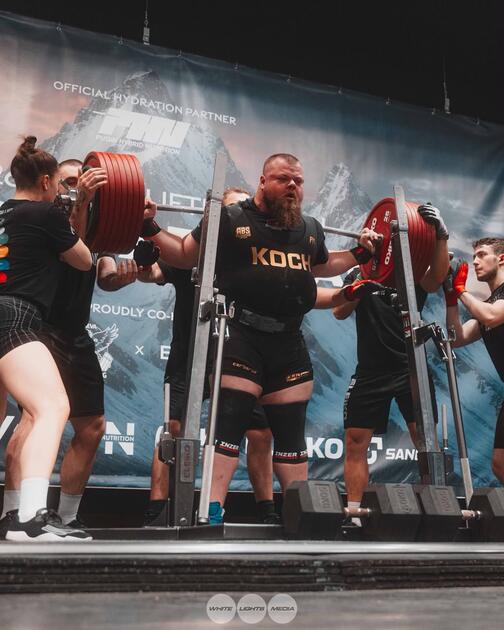 Bei den Kniebeugen schaffte Sean Koch ph&auml;nomenale 400 Kilogramm.