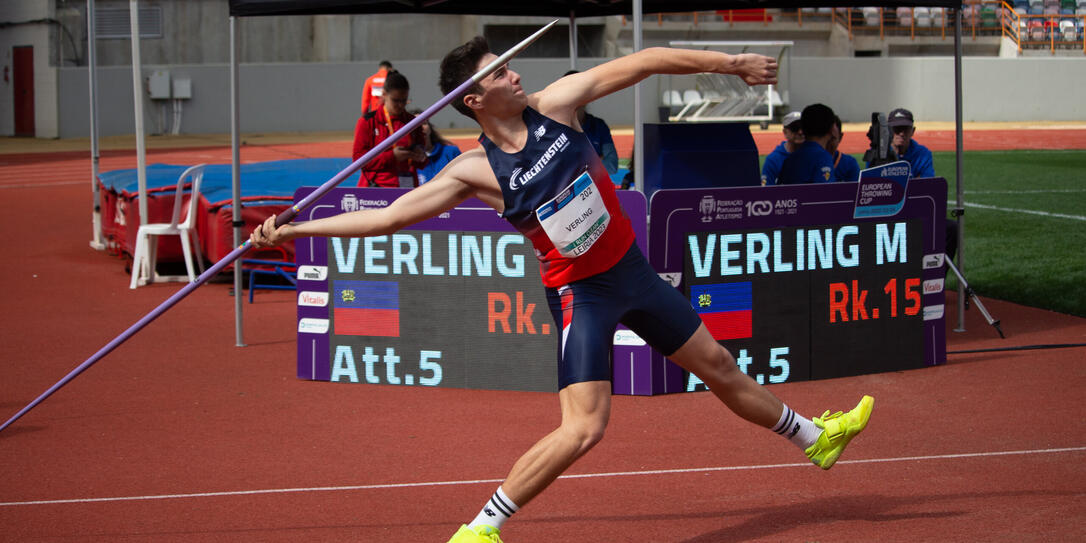 Kontinuierlich verbessert: Vor rund einem Jahr hat sich der Vaduzer Matthias Verling auf den Speerwurf spezialisiert. Mittlerweile hält er mit 60.88 Meter den Landesrekord.