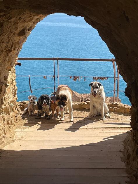 Gruppenfoto am Torre del Pirulico bei Mojácar - Spanien