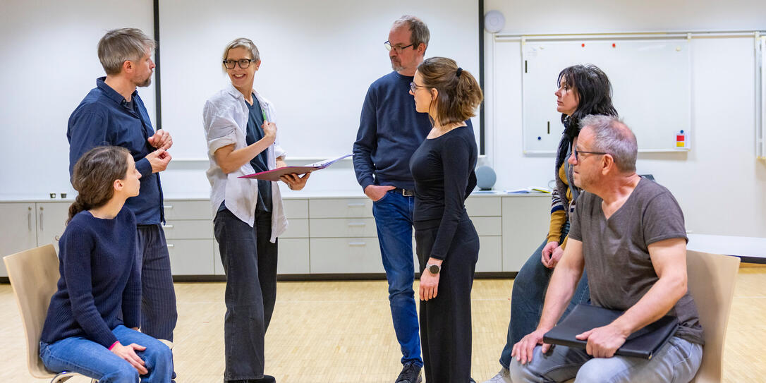 Probenbesuch Theater Karussell in Eschen