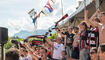 Eintracht Frankfurt Fans im Städtle Vaduz