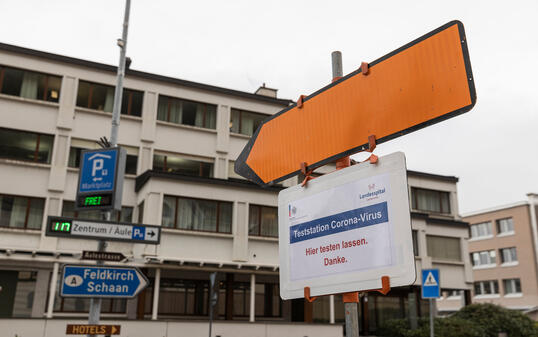 Teststation Corona-Virus in Vaduz