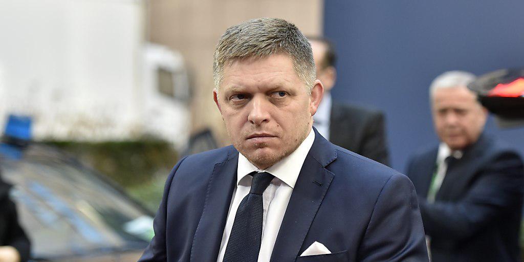 In seinem Land wird Anfang März gewählt: Regierungschef Robert Fico aus der Slowakei. In seinem Land wird Anfang März gewählt: Regierungschef Robert Fico aus der Slowakei.