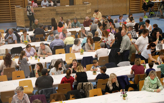 Fr&uuml;hlingsfest in Grabs, St. Gallen, Schweiz