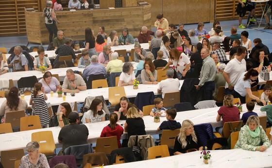 Fr&uuml;hlingsfest in Grabs, St. Gallen, Schweiz