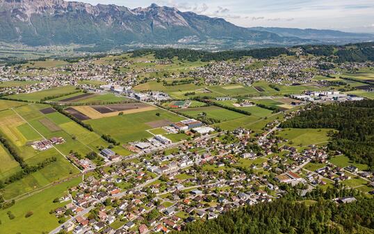 Luftaufnahme Unterland