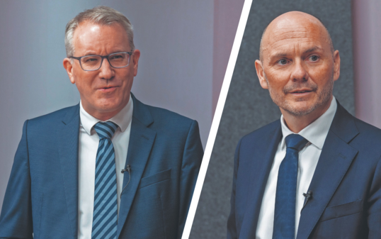 Bildungsminister Daniel Oehry und Wirtschaftsminister Hubert Büchel