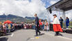 Feierlichkeiten zum Jubiläum bei der alten Rheinbrücke Vaduz–Sevelen