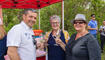 Feierlichkeiten zum Jubiläum bei der alten Rheinbrücke Vaduz–Sevelen