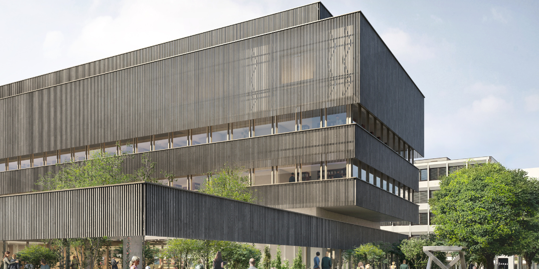 Eine Visualisierung, wie die neue Landesbibliothek im Städtle aussehen soll. Eine Visualisierung, wie die neue Landesbibliothek im Städtle aussehen soll.