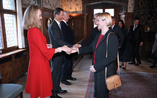 Neujahrsempfang der Fürstlichen Familie auf Schloss Vaduz