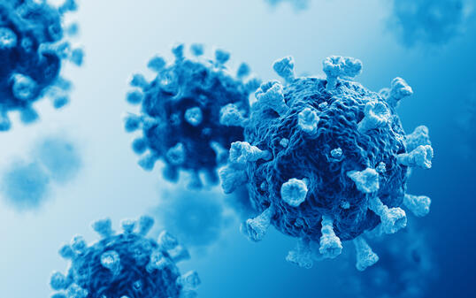 Corona Virus Covid-19 Blue