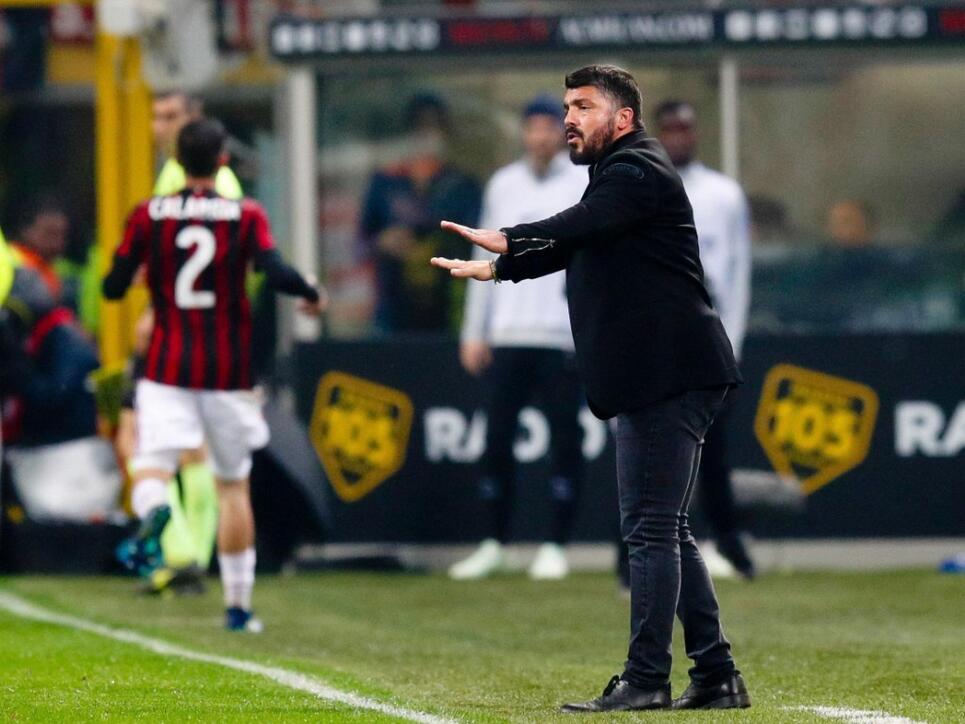 Gennaro Gattuso steht noch lange an der Seitenlinie bei der AC Milan