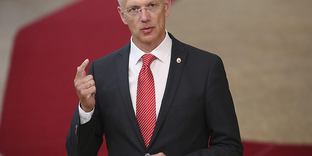 Lettlands Regierungschef Krisjanis Karins. Foto: Francisco Seco/AP Pool/dpa