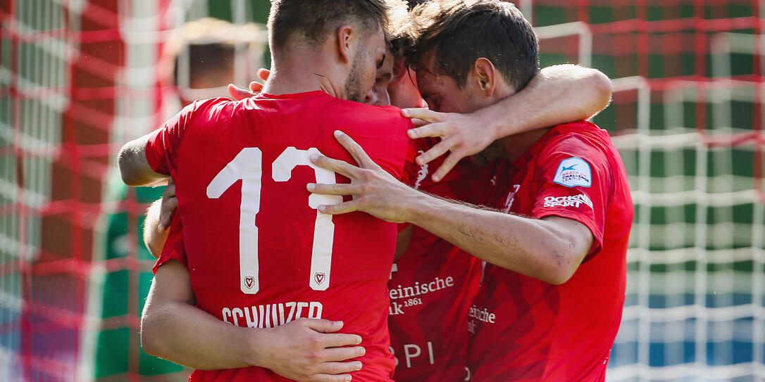 Jubel nach dem hochverdienten 1:1-Ausgleich.