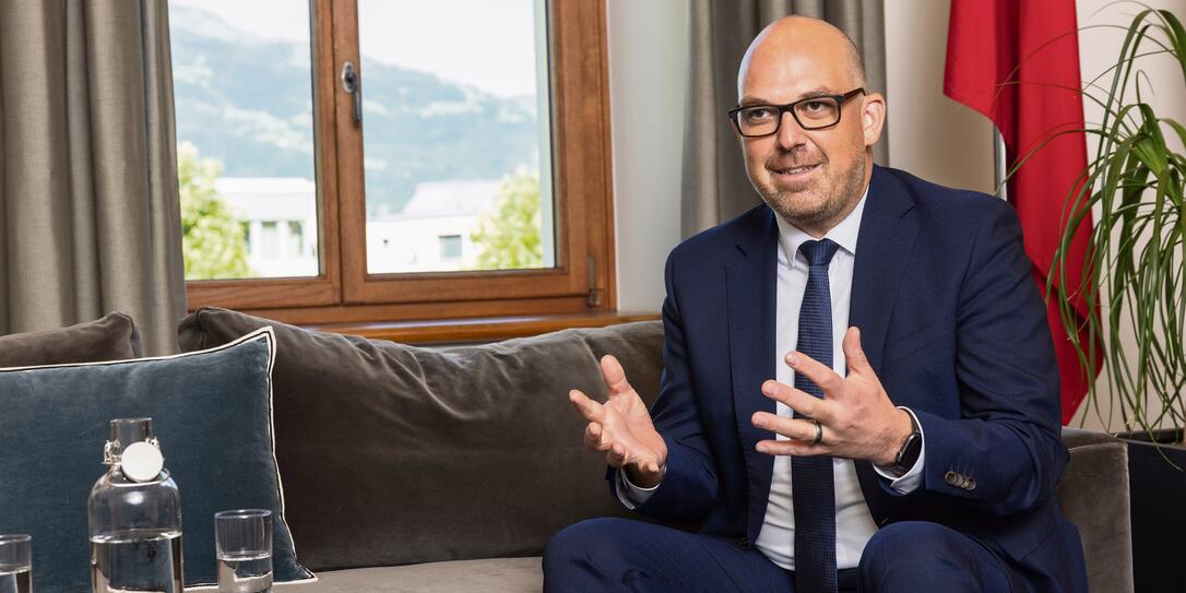 Regierungsinterview in Vaduz