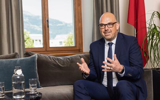 Regierungsinterview in Vaduz