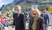Feierlichkeiten zum Jubiläum bei der alten Rheinbrücke Vaduz–Sevelen