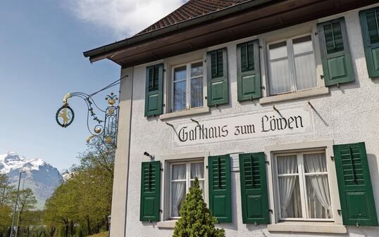 Im Inneren des Gasthauses ist ein moderner Neubau geplant.