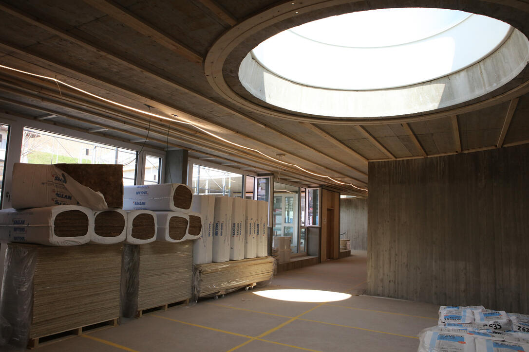 Tag der offenen Baustelle Kindergarten und Doppelturnhalle in Ma