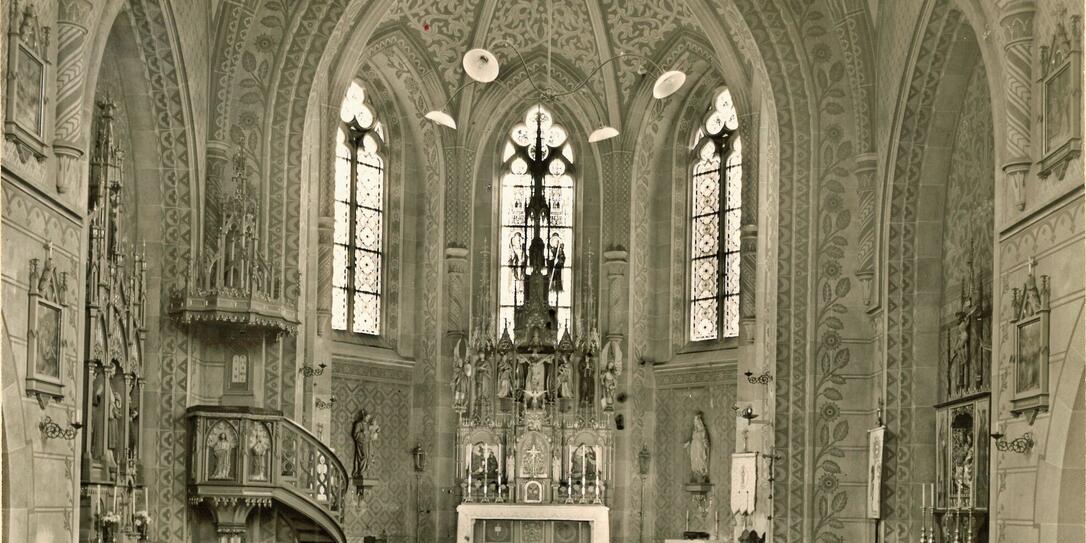 Pfarrkirche Ruggell vor der Renovation 1962