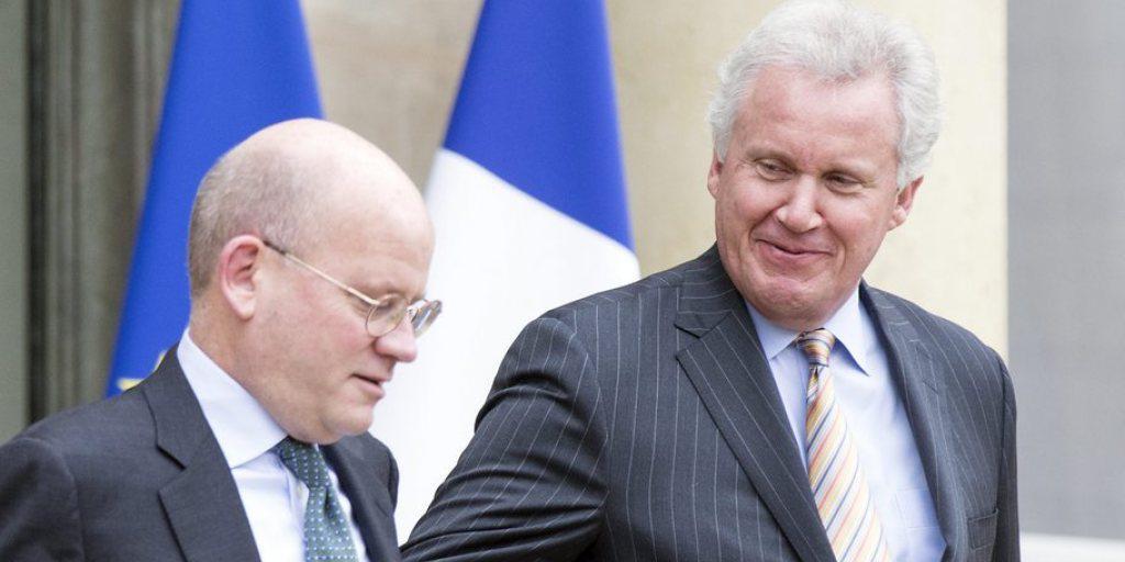 John Flannery (l.) übernimmt von Jeffrey Immelt (r.) den Chefposten bei General Electric. (Archiv) John Flannery (l.) übernimmt von Jeffrey Immelt (r.) den Chefposten bei General Electric. (Archiv)