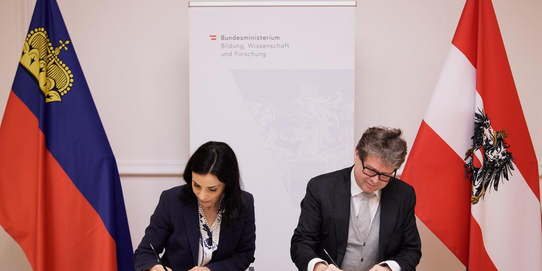 Regierungsrätin Dominique Hasler in Wien: Pflege der engen Beziehungen zu Österreich