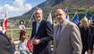 Feierlichkeiten zum Jubiläum bei der alten Rheinbrücke Vaduz–Sevelen