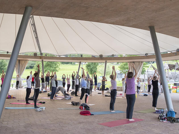 Welt Yoga Tag, Gamprin Welt Yoga Tag, Gamprin