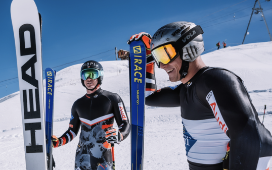 Marco Pfiffner (l.) und Nico Gauer sind gesetzt für die Ski-WM.