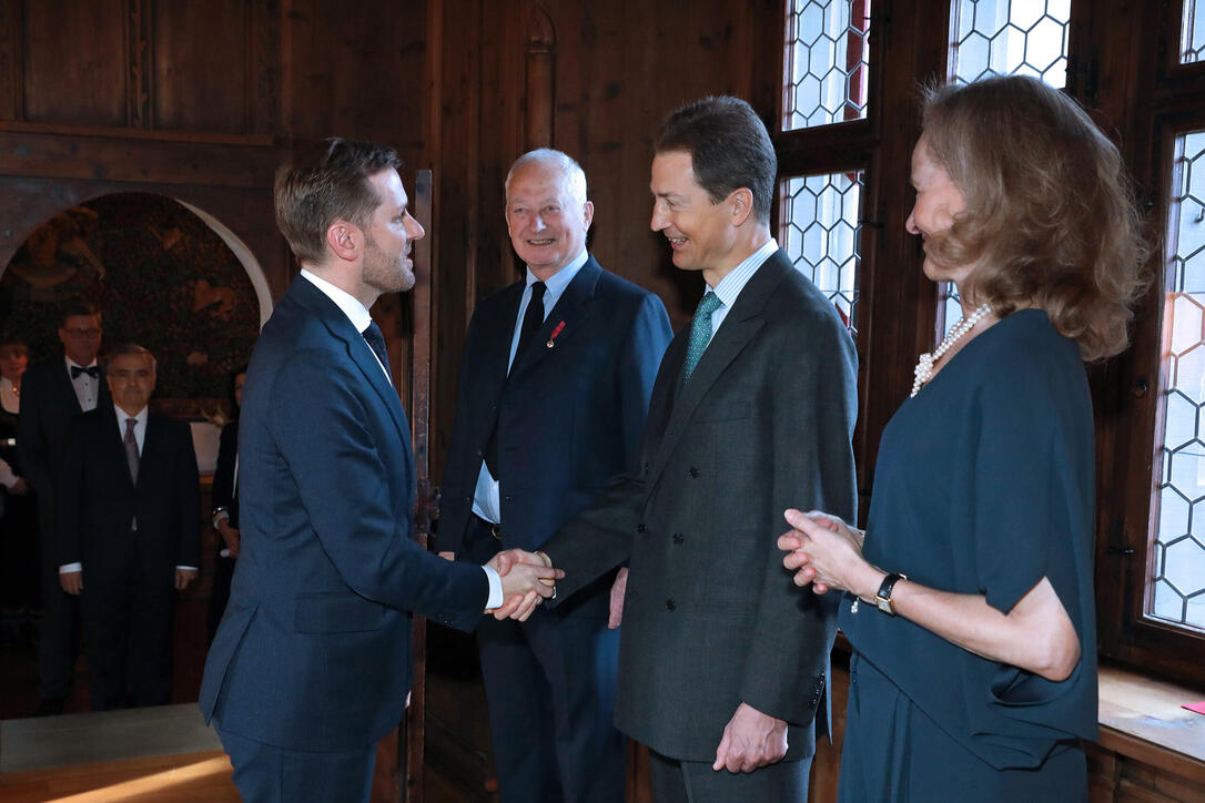 Neujahrsempfang für das diplomatische Corps auf Schloss Vaduz