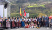 Feierlichkeiten zum Jubiläum bei der alten Rheinbrücke Vaduz–Sevelen