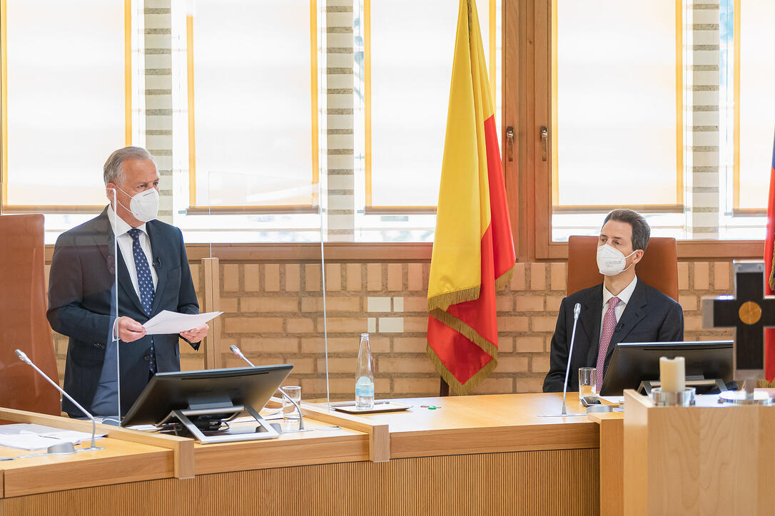 Landtagseröffnung 2021 in Vaduz