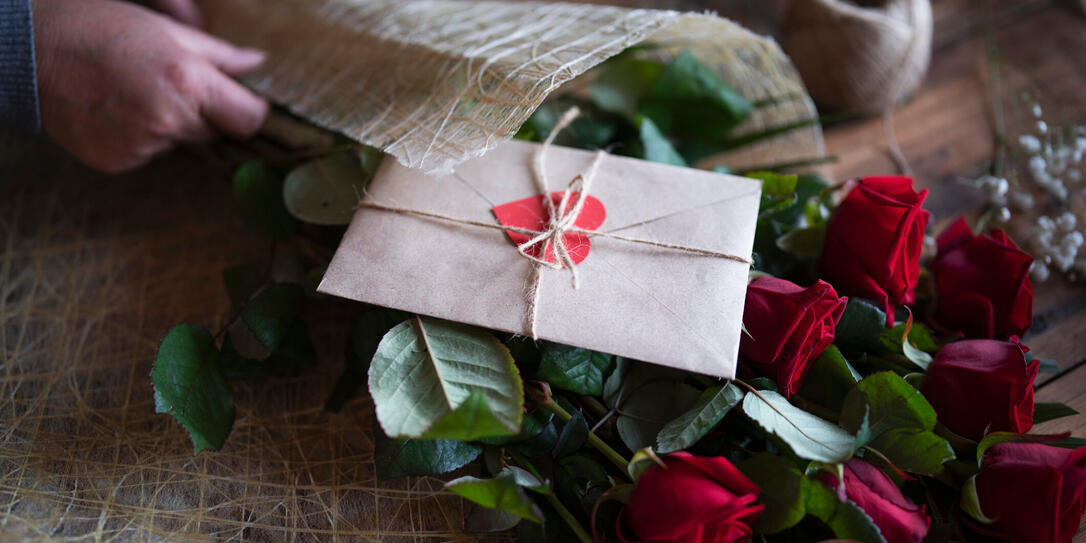 Rote Rosen zum Valentinstag