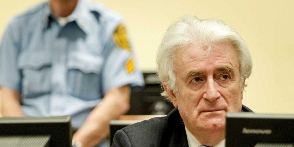 Karadzic bei der Urteilsverkündung im Gerichtssaal. Er will das Urteil anfechten. Karadzic bei der Urteilsverkündung im Gerichtssaal. Er will das Urteil anfechten.